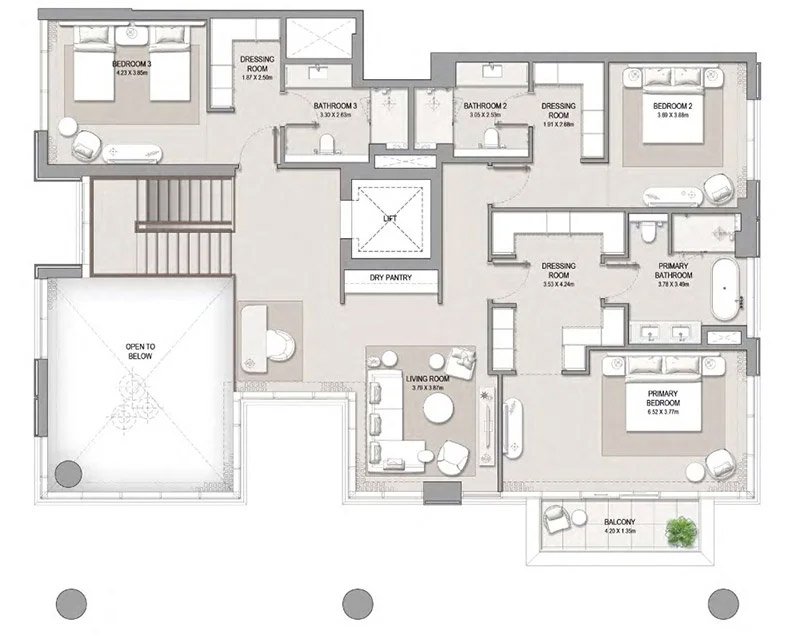 City Walk Crestlane 5 Bedroom Apartment Floor Plan